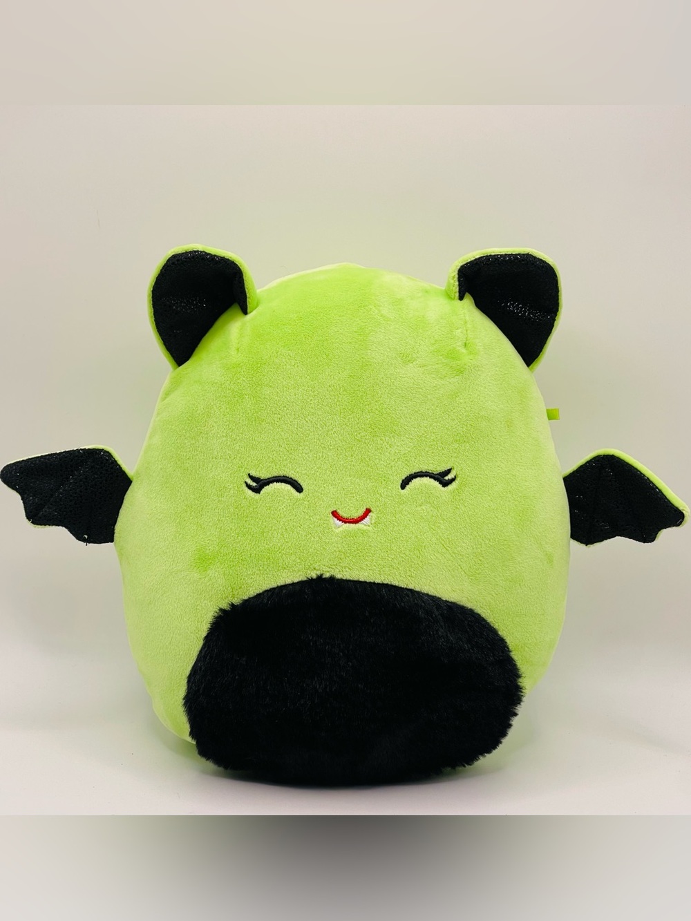 Squishmallows Leap Bat Lime Green & Black Halloween 2024 Plush 8” | No Hang Tag